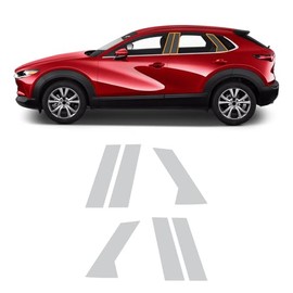 Película protectora de pintura precortada para Mazda CX30 CX-30 8.5 Mil TPU PPF transparente para coche HD arañazos accesorios exteriores (B-Pilar, 6 piezas)
