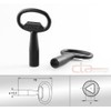 CTA Seals 7mm Triangle Key from GD ZN in Black