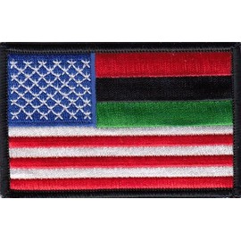 Unbranded RASTA African American Flag Embroidered Patches 3.5"x2.25" iron-on