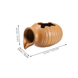 GLEAVI Vintage Ceramic Waterfall Jar Fountain Decor for Indoor and Outdoor Spaces Elegant Fish Tank Accessory for Courtyards and Gardens for Relaxing Water Features