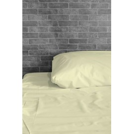 Harwoods Extra Large pillowcase Pair, Cream, To fit large pillow, box pillow, polycotton.