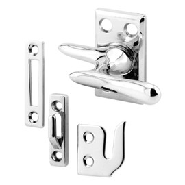 Prime-Line H 3684 Casement Lock, Chrome, 3 Keepers, Screws (1 Set)
