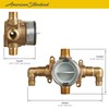 American Standard RU108E Flash Shower Rough-in Valve with PEX Inlet