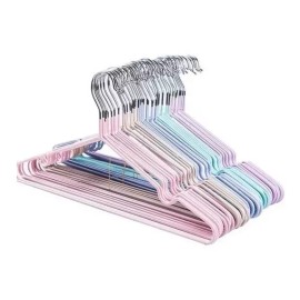 RIVERSOFY Paquete 10 Ganchos Ropa Tintoreria Metalicos Antiderrapantes