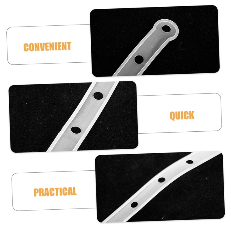 MAGICLULU 10-pack White Plastic Connectors Sturdy Coat Hanger Strips for