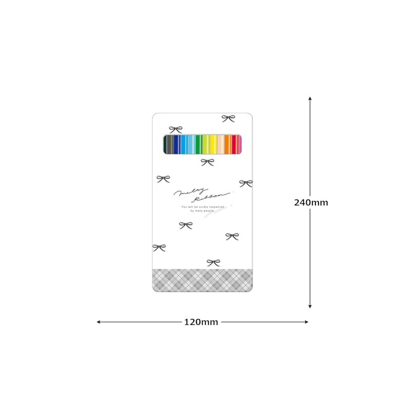 Coolia 02123 Colored Pencils, 12 Colors, Melty Ribbon