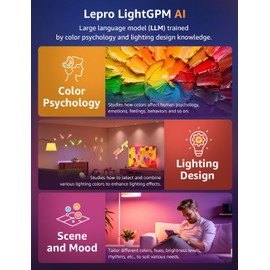 Lepro R2 AI 6 inch LED Recessed Light - LLM AI Lighting with Mood Recog. Dimmable Wafer Lights RGBCW Sync with Music, Smart Canless Downlights Work Alexa & Google Assistant, 12W 1050 Lumen, 2-Pack