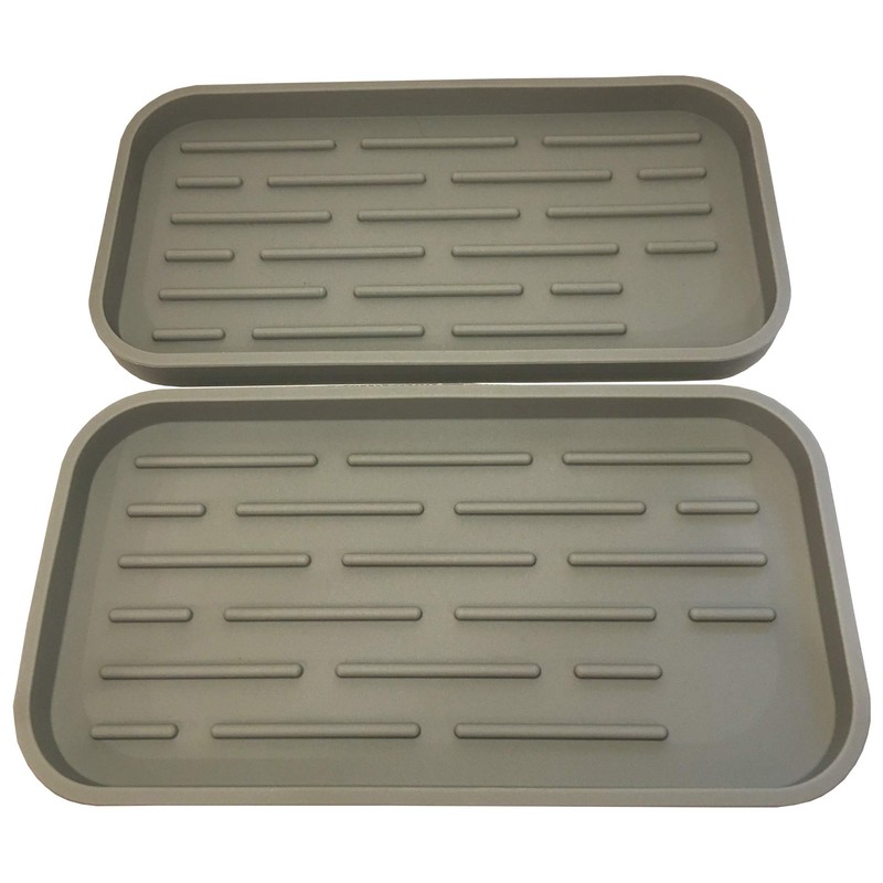 Sponge Holder Tray (2 Pack) - Kitchen Sink Organizer -