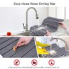 Stone Dish Drying Mats for Kitchen Counter, Quick-drying Mat with