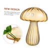 Mipcase 2 Pcs Mushroom Glass Vases Creative Hydroponics Plant Containers