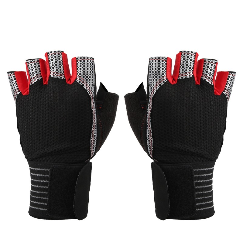 Half Finger AntiSlip Fitness Gloves Weight Lifting Sport Gloves with