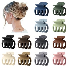 Sisiaipu 12 pinzas para el pelo para mujer de 4,5 cm, pinzas pequeñas para cabello fino, pinzas medianas para cabello grueso, accesorios para mujeres 