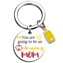 New Mom Gift for Women Amazing Mommy To Be Inspirational Pregnancy Gifts for Expecting Mom Best Birthday Gifts for Mom To Be-You Are Going To Be An Amazing Mom Keychain