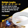 PrimeWeld Argon/Inert Gas Hose 36" Reinforced Clear Line With 5/8-18