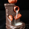 Ceramic Gourd Backflow Incense Burner Set, Waterfall Design with 20