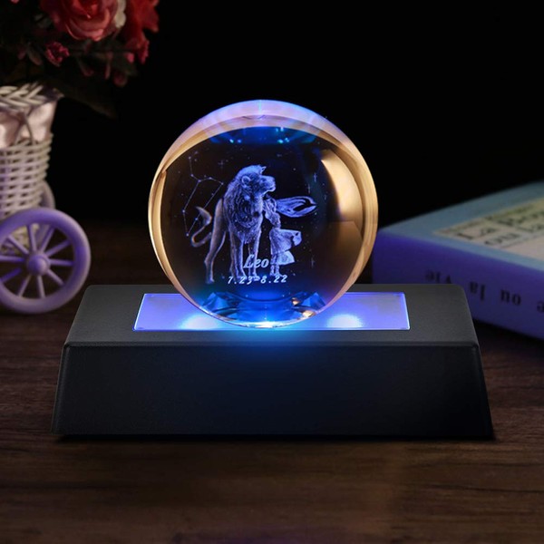 LED Light Base, 7 Color Changing Lamp Luminous Stand Holder for 3D Crystal Statues Jewelry, USB Powered