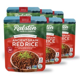 Ralston Family Farms Ancient Grain Red Rice, 8.5 OZ, Ready in 90 Seconds, 6 Pack