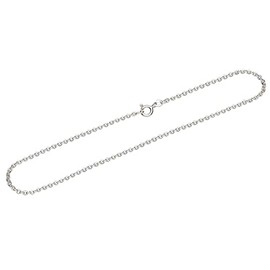 NKlaus Women's Anchor Chain Necklace 925 Silver (38 cm - 80 cm) Flat Rolled Width 1.9 mm, Sterling Silver, No gemstone