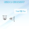 PATIKIL 12 Pcs Pure Titanium Earring Backs, Locking Earring Backs