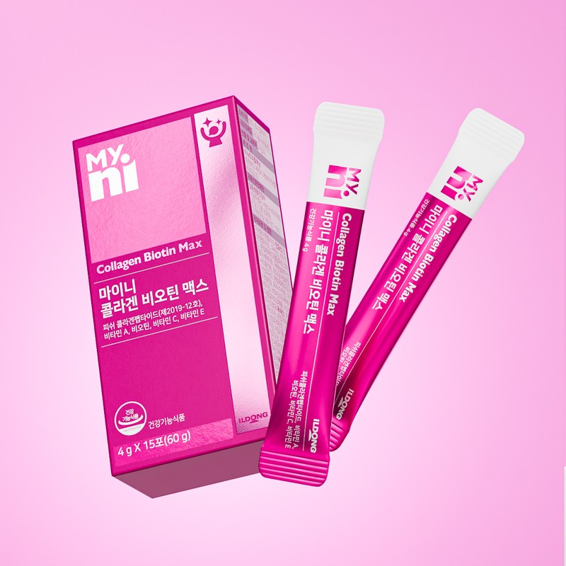 Myny Mini Collagen Biotin Max 3 boxes (45 packs) /