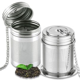 Tea Infuser, Tea Infusers for Loose Tea Stainless Steel Tea Strainer, Loose Leaf Tea Infuser for Brew Tea, Spices and Seasonings (Loose Leaf Tea Infuser)