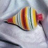 Singex Trompo Juguete Mexicano Artesanal Madera Colorido Chico