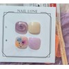 Big Toenail Pediart Circle Star Handmade Nail Tips - I