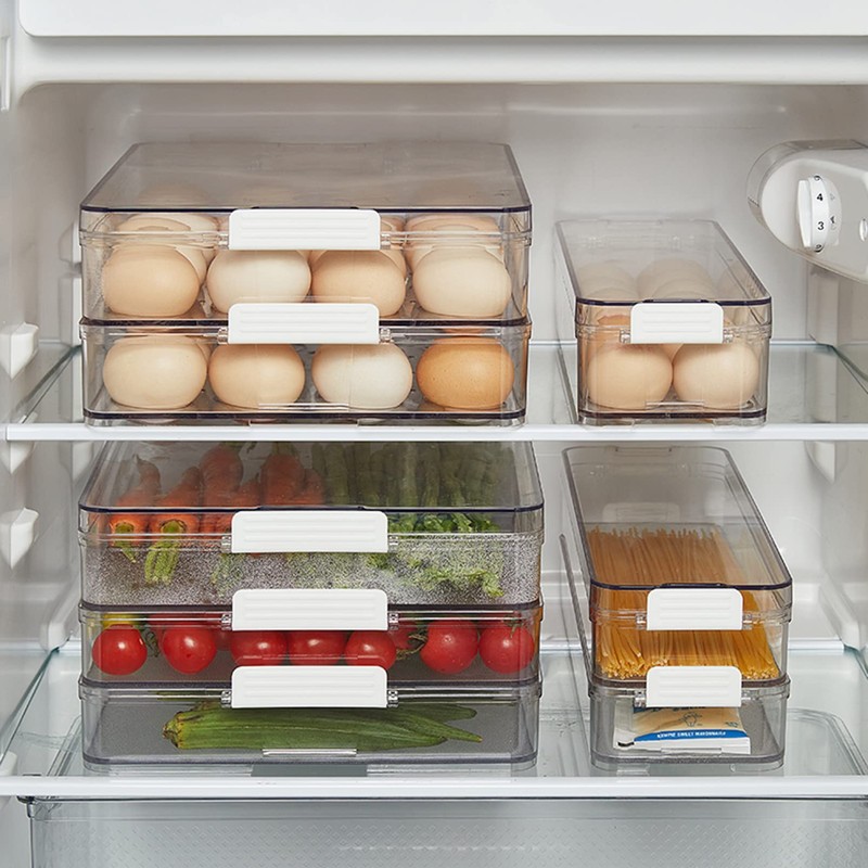 YOHA Clear Deviled Egg Tray Carrier with Lid 12 Grids