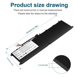 BTY-M6L MS-16Q2 MS-16Q3 Laptop Battery Compatible with MSI GS65 GS75 Stealth Thin 8RF 8SE 8SF 8SG 9RE 9SD 9SE 9SF 9SG PS63 PS42 8RB Modern 8RC 8SC P65 Creator 8RD 8RF 8RE 8SF 9SE P75 Creator 9SC 9SE