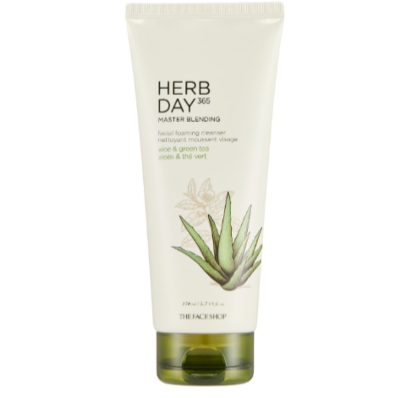 VivaLand The Faceshop Aloe Herb Day Cleansing Foam 170ml X4