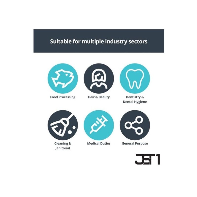 JST1 Black Nitrile Powder Free & Latex Free Disposable Gloves