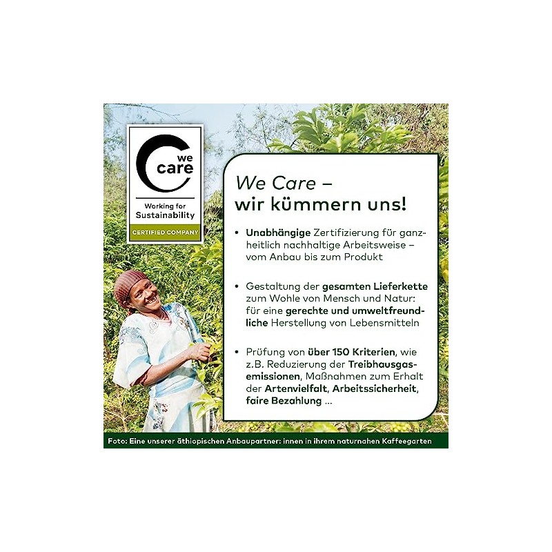 LEBENSBAUM Coffee Gourmet Strong, Ground Organic Coffee from Arabica Beans,
