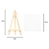 Tiardey 2 Pieces Mini Canvas Easel Set Small Display Tripod