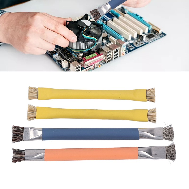 4PCS Keyboard Cleaning Brush Anti Static ABS Handle Stainless Steel