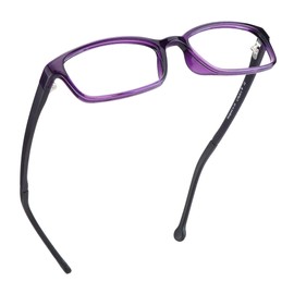 LifeArt Kid Blue Light Blocking Glasses, Filter 85% of Harmful Blue Light, Anti Eyestrain and Blurry, Computer Glasses (Purple)