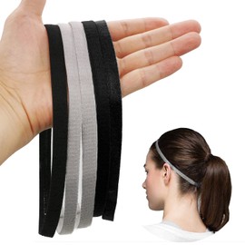 RICISUNG Sports Hair Bands, Sweatband, Men's Hair Band, For Women Kids, Backpack, Yoga, Jogging, Running, Men, Sports, Women's, For Cleansing, Lightweight, Elastic, 5 Pieces, Suit Color Hair Bundles