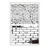 Arbuya Bricks Wall Background Clear stamps DIY Rubber Clear Stamp