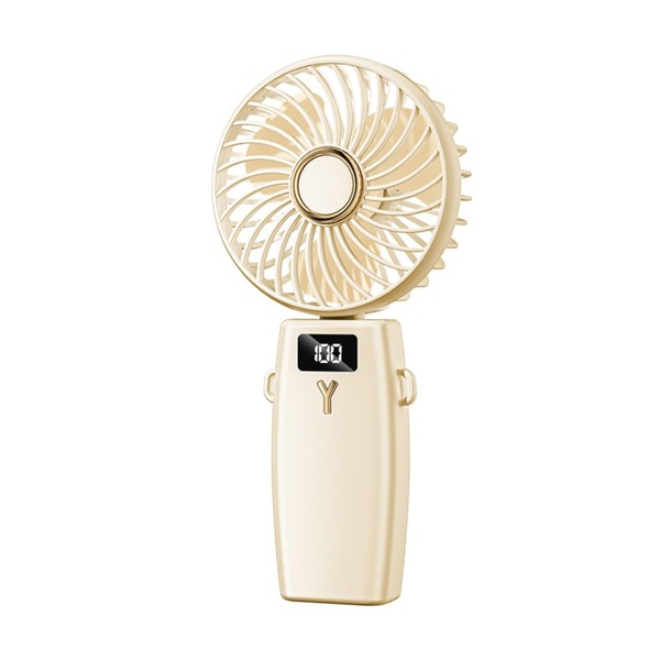 CIBAILbasr Portable Handheld Fan with Digital Display,Personal Portable Mini Turbo