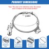 36" Braided Throttle Cable Kit, Universal Accelerator Adjustable Throttle Cables