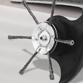 Steel Wire Grass Trimmer Head,6 Inch Wacker Cutter Replacement | Heavy-Duty Indestructible Trimmer Head for Garden Outdoor Farm Weeding Yard Landscaping Lawn