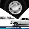 PIT66 Rear Wheel Center Hub Cap, Compatible with Dodge Ram