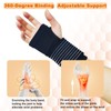 WOXVM 2 Pack Wrist Brace, Compression Wrist Support Splint for