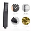 ZGZJWZ Handheld Shower Head，High Pressure Black Shower Head,Water Saving Detachable