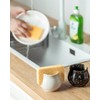 Zoeeker Kitchen Sponge Holder, Ceramic Dish Sponge Holder Sponge Organizer