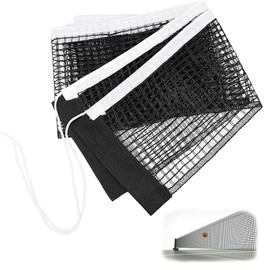 Fadbudss Table Tennis Replacement Net, 180cm Polyester Nylon Cotton Portable Folding String Tension Adjustable Ping Pong Net Equipment Accessories for Indoor Outdoor School Gym Home Fun Activity