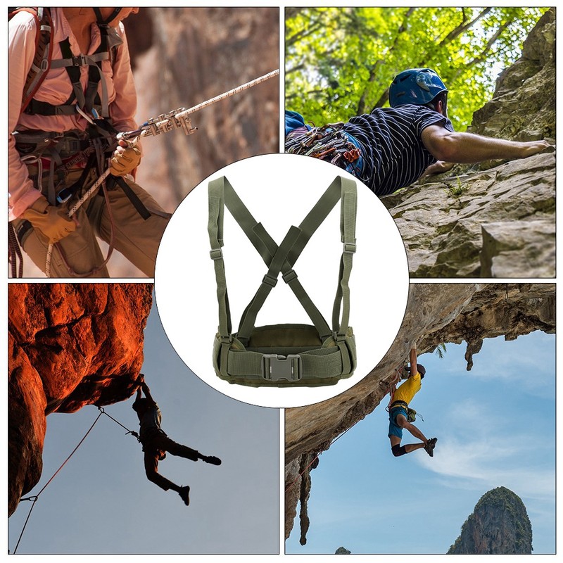 Outdoor Multifunctional Combination Shoulder Straps Wide Waist Belt for Climbing