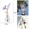 Vase with Crystal Lily Flowers - Purple Coating Crystal Collection