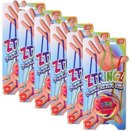 TE-Trend Ztringz Finger Toy String Game String Game Rope Puzzle Knot Craft Hands Motor Skills Toy Girls Multicoloured Pack of 6
