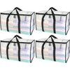 BALEINE 4-Pack Oversized Moving Bags with Reinforced Handles, Heavy-Duty Storage