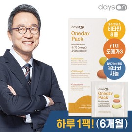 Oh Han-jin One-Day Pack Multivitamin Omega-3 Octacosanol 6 Months / 오한진 원데이팩 멀티비타민 오메가3 옥타코사놀 6개월